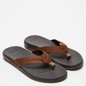 REEF Excellent Quality Cushion Bounce Leather Slide